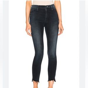 MOTHER Stunner Zip Ankle Step Fray All I Want Sz 27